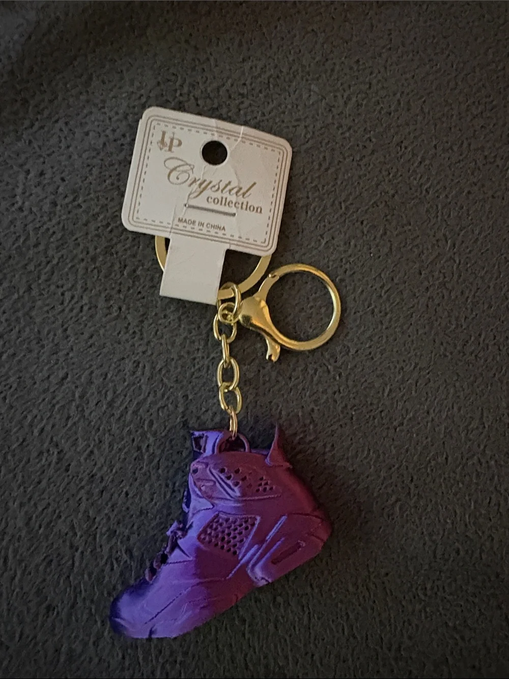 Purple / Blue Multicolor Sneaker Keychain